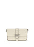 PINKO White Calf Leather Bos Taurus Shoulder Bag