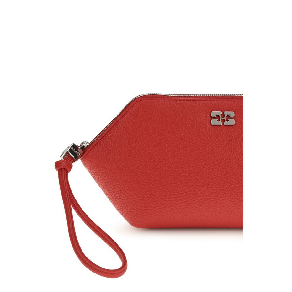 Ganni Πολύχρωμο Τσαντάκι Clutch από Ανακυκλωμένο Δέρμα