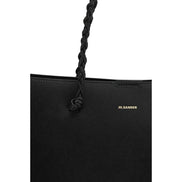Jil Sander Black Calf Leather Bos Taurus Shoulder Bag