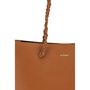 Jil Sander Brown Calf Leather Bos Taurus Shoulder Bag