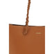 Jil Sander Brown Calf Leather Bos Taurus Shoulder Bag