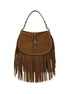 Etro Brown Calf Leather Bos Taurus Shoulder Bag