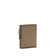 Brunello Cucinelli Brown Calf Leather Bos Taurus Wallet