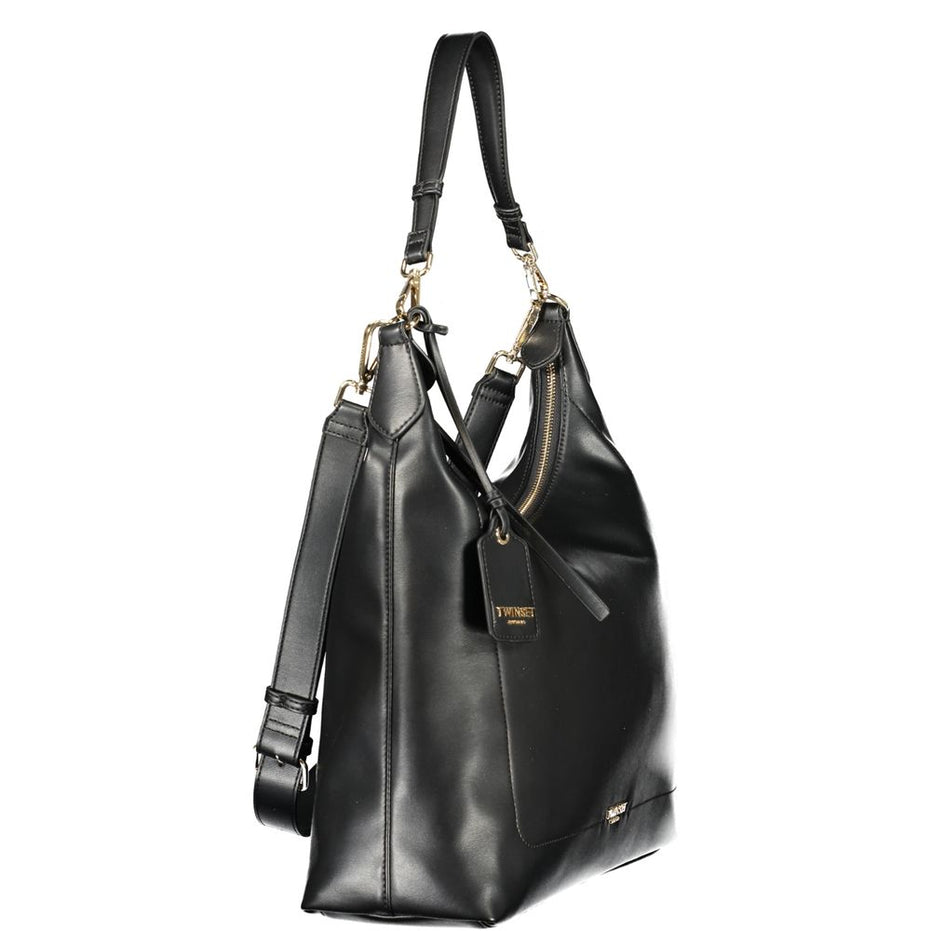 Twinset Nero Poliuretano Women Hobo Bag