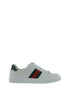 Gucci White Calf Leather Bos Taurus Low Top Sneakers