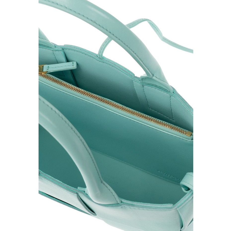 Bottega Veneta Blue Lamb Leather Tote Bag