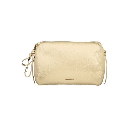Γυναικεία τσάντα Coccinelle Beige από δέρμα