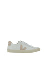 Veja White Calf Leather Bos Taurus Low Top Sneakers