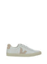 Veja White Calf Leather Bos Taurus Low Top Sneakers