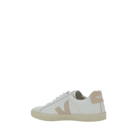 Veja White Calf Leather Bos Taurus Low Top Sneakers