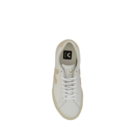 Veja White Calf Leather Bos Taurus Low Top Sneakers
