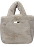Herno Gray Fur Handbag