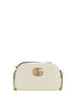 Gucci White Calf Leather Bos Taurus Shoulder Bag