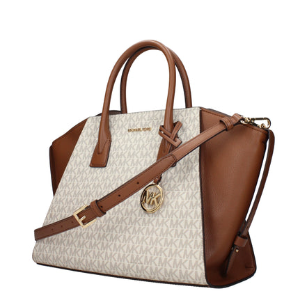 Τσάντα χειρός Michael Kors από μπεζ ύφασμα  