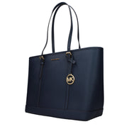 Τσάντα ώμου Michael Kors από μπλε δέρμα
