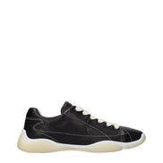 Μαύρα δερμάτινα sneakers Prada