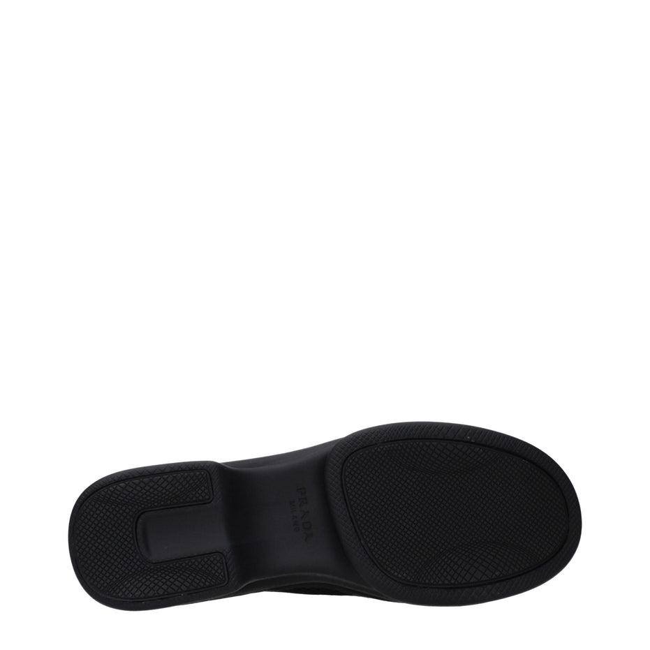Prada Black Fabric Low Top Sneakers
