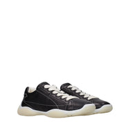 Μαύρα δερμάτινα sneakers Prada