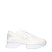 Prada Λευκά Sneakers με Χαμηλή Κορυφή από Ύφασμα