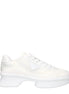 Prada White Fabric Low Top Sneakers