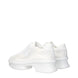 Prada White Fabric Low Top Sneakers