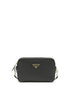 Prada Black Calf Leather Bos Taurus Shoulder Bag