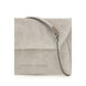 Brunello Cucinelli Gray Calf Leather Bos Taurus Shoulder Bag