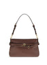 PINKO Brown Calf Leather Bos Taurus Shoulder Bag