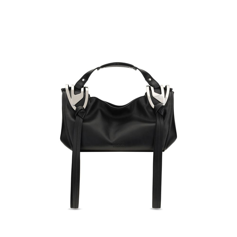 Diesel Black Calf Leather Bos Taurus Handbag