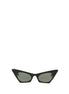 Alexander McQueen Black Plastic Sunglasses