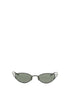 Alexander McQueen Black Metal Sunglasses