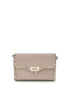 Valentino Garavani Beige Calf Leather Bos Taurus Shoulder Bag