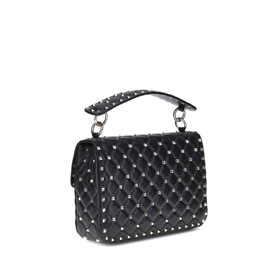 Valentino Garavani Black Lamb Ovis Aries Aries Shoulder Bag