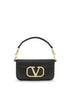 Valentino Garavani Black Calf Leather Bos Taurus Shoulder Bag