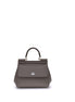 Dolce & Gabbana Gray Calf Leather Bos Taurus Shoulder Bag