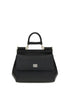 Dolce & Gabbana Black Calf Leather Bos Taurus Shoulder Bag
