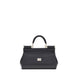 Dolce & Gabbana Black Calf Leather Bos Taurus Handbag