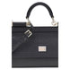 Dolce & Gabbana Black Calf Leather Bos Taurus Handbag