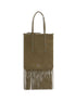 PINKO Bicolor Calf Leather Bos Taurus Shoulder Bag