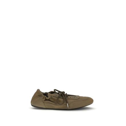 Prada Bicolor Cotton Athletic Sneakers