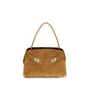 Ferragamo Beige Goatskin Shoulder Bag