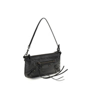 Balenciaga Black Lamb Ovis Aries Aries Shoulder Bag