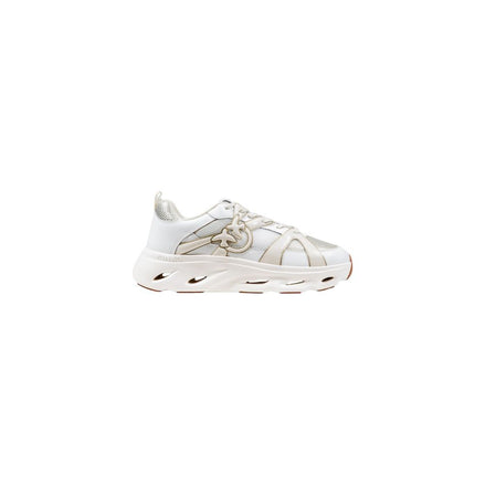 PINKO White Leather Athletic Sneakers