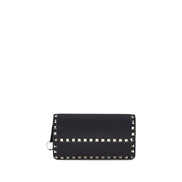 Valentino Garavani Black Calf Leather Bos Taurus Wallet