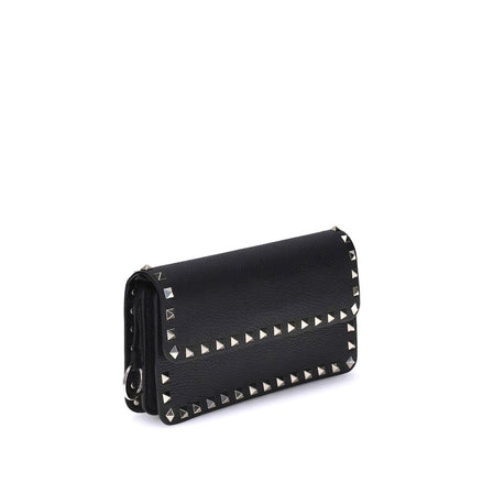Valentino Garavani Black Calf Leather Bos Taurus Wallet