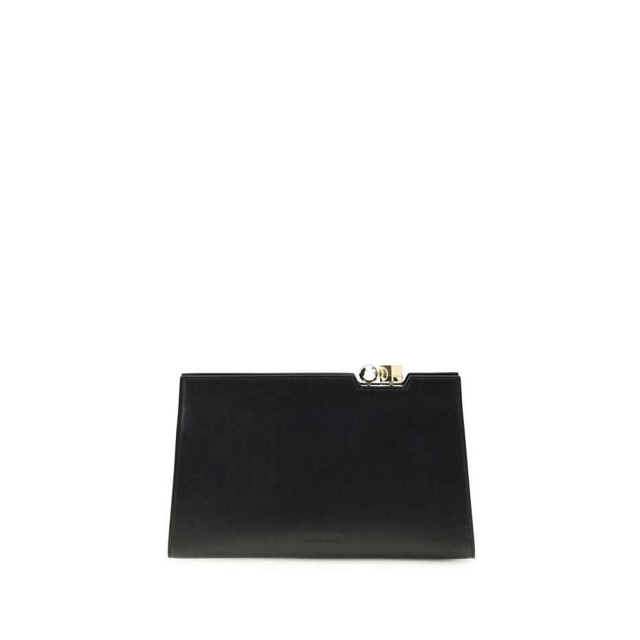 Jacquemus Black Calf Leather Bos Taurus Shoulder Bag