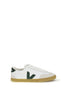 Veja White Calf Leather Bos Taurus Low Top Sneakers