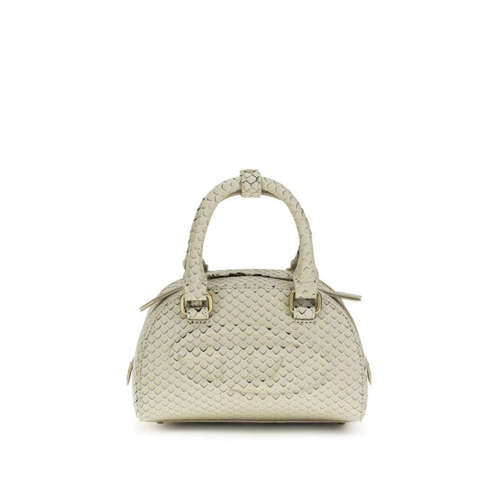 Τσάντα satchel Diesel 1DR Dome από μπεζ δέρμα
