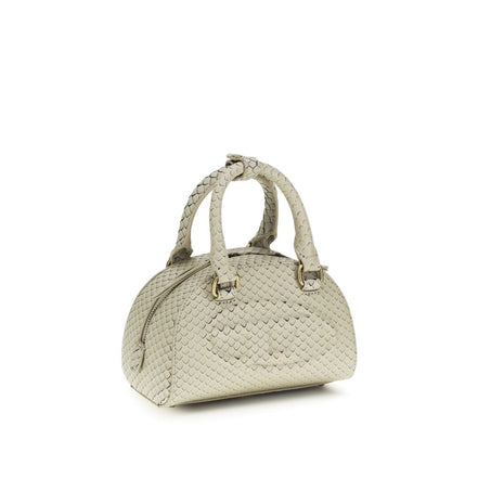 Τσάντα satchel Diesel 1DR Dome από μπεζ δέρμα