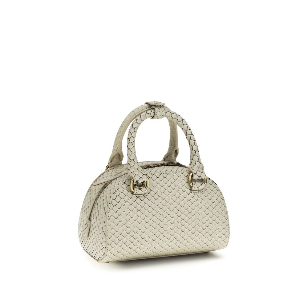 Τσάντα satchel Diesel 1DR Dome από μπεζ δέρμα